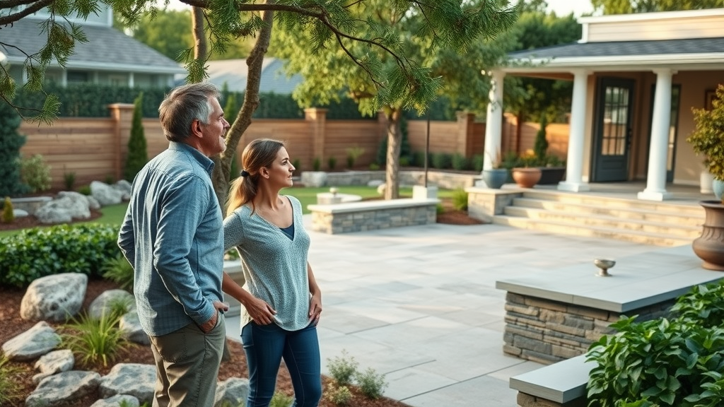 luxury hardscaping materials contemporary backyard luxurious stone patio outdoor living
