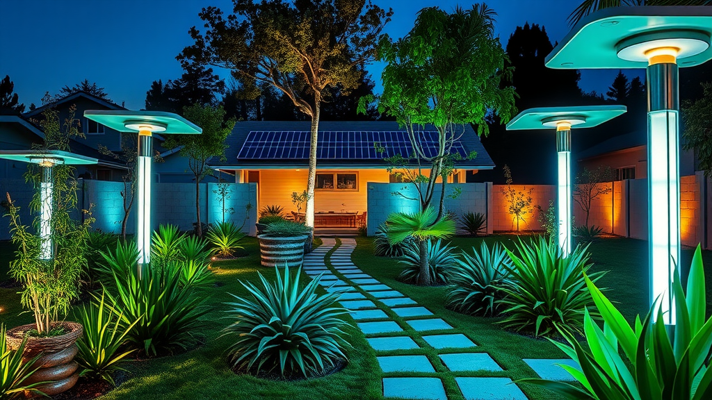 innovative sustainable luxury landscape lighting color changing led eco-friendly garden luxury landscape lighting